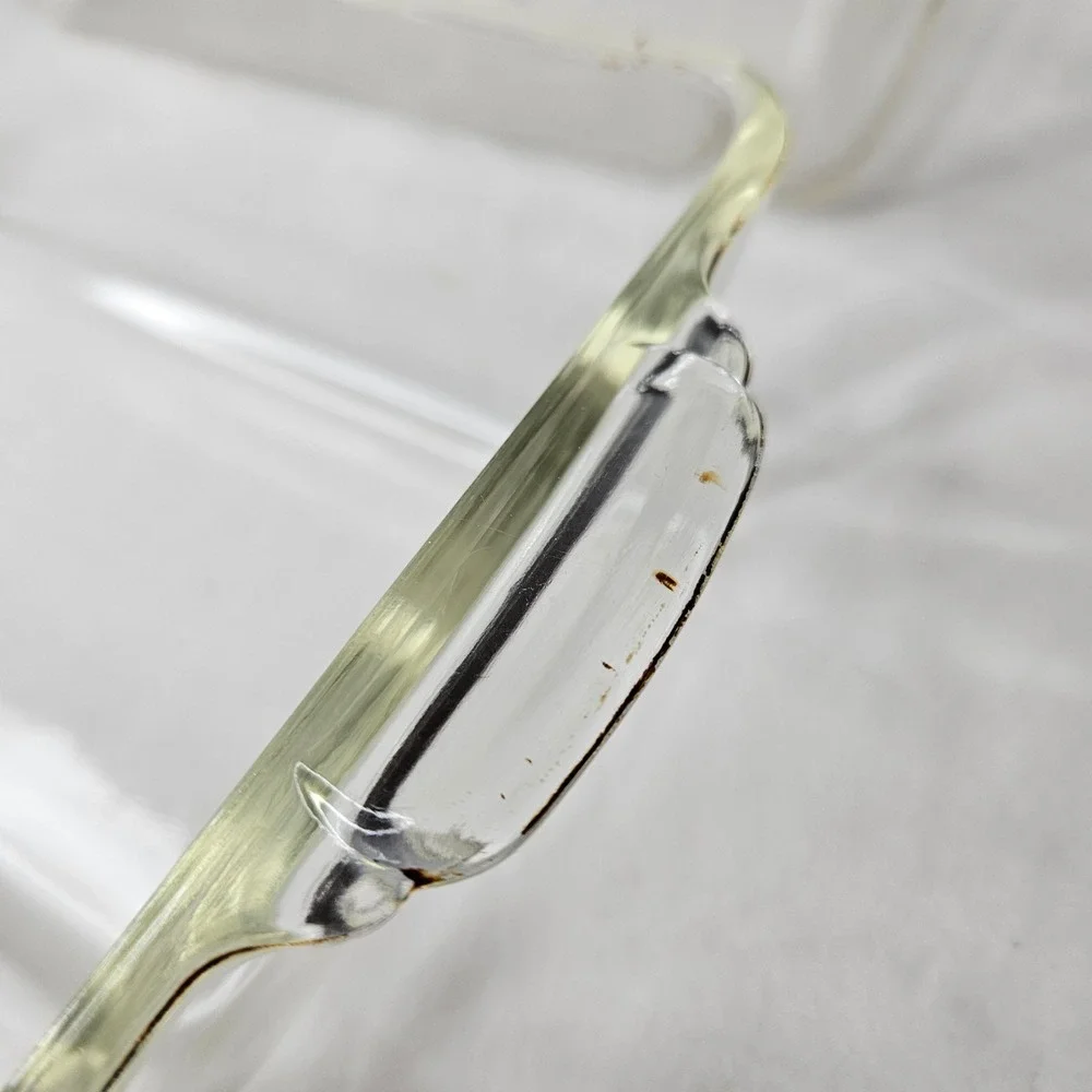 Vtg PYREX 212 Clear Glass Bread Loaf Pans 1.5 Quart Set of 2 Made in USA